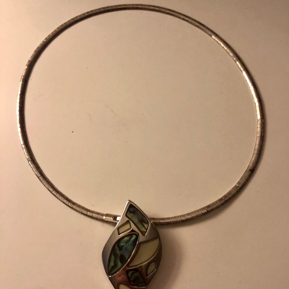 vintage stone choker necklace